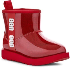 UGG Big Kids Classic Clear Mini II 16 UGG Big Kids Classic Clear Mini II -Ugg ugg childrens big kids classic clear mini 2 samba red 1112386k sbr 03215.1656432984