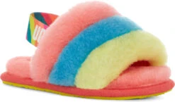 UGG Toddlers Fluff Yeah Slide -Ugg ugg childrens toddlers fluff yeah slide peach bliss multi 1124931t pbmt 34575.1651776272