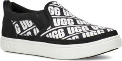 UGG Kids Caplan Slip-On UGG -Ugg ugg kids caplan slip on black white 1107976k bwht 38163.1647048167