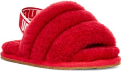 UGG Toddlers Fluff Yeah Slide -Ugg ugg toddlers fluff yeah slide ribbon red 1098579t rbrd 86525.1651776272